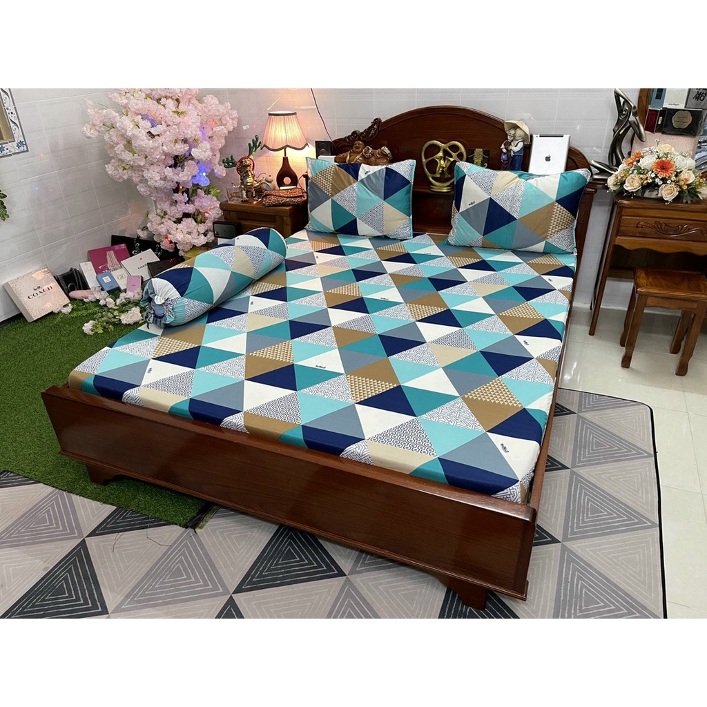 Bộ Ga Giường Thun Lạnh Hàn Quốc  HN160- Xưởng Ga Gối Hồng Nhung