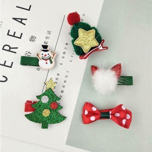 Set cặp tóc Noel