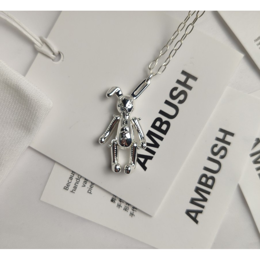 Dây chuyền bạc 925 Ambush bunny charm necklace fw20