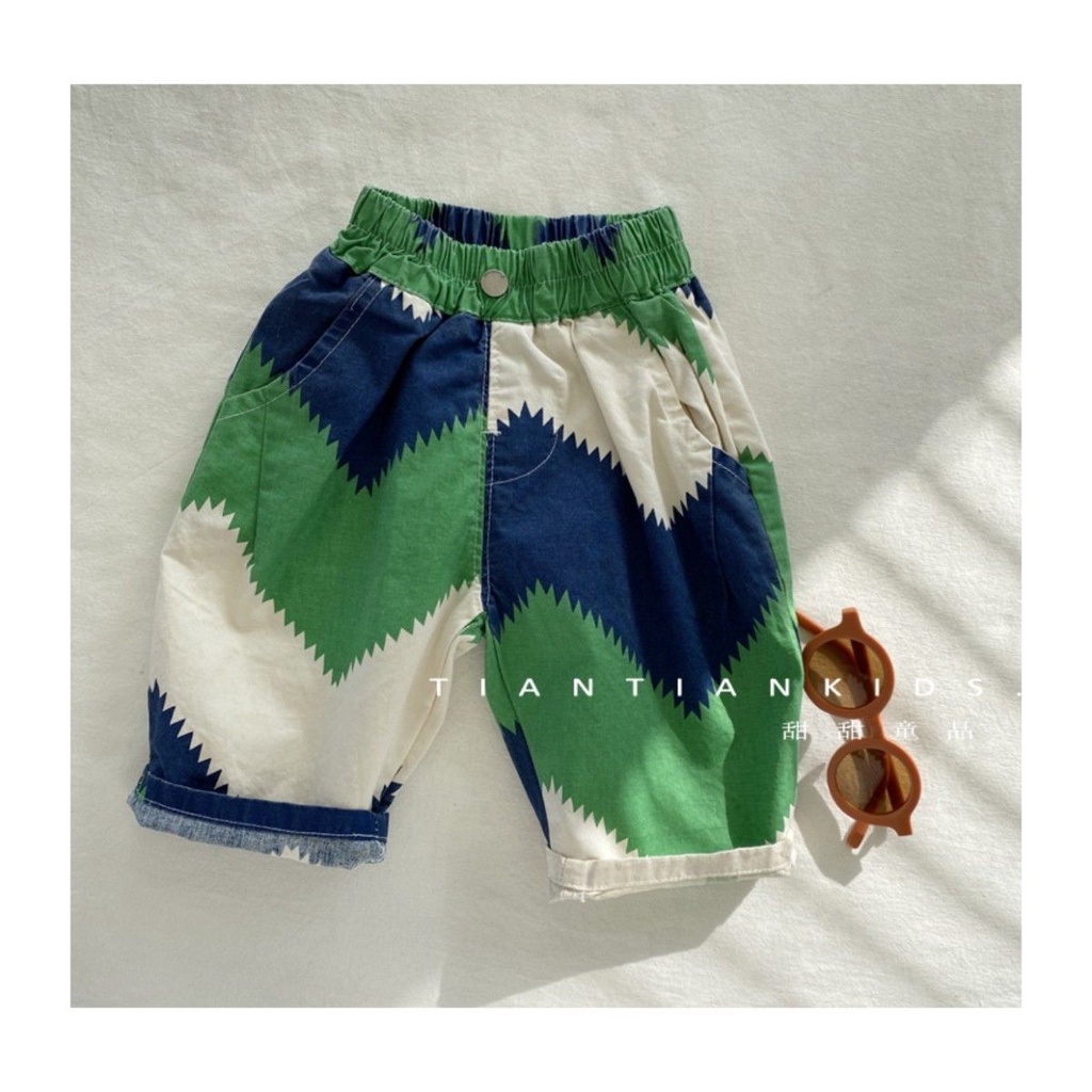 Quần Dài Dáng Rộng Thoải Mái Phong Cách Phương Tây Thời Trang Mùa Hè Cho Bé Trai [Hàng Mới Về]