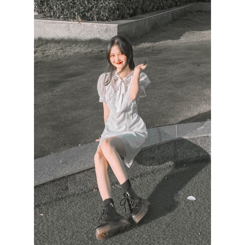 sẵn| Giày độn đế kếp 🥰 giày dr / boot đen độn 5cm /chất da siêu đẹp (ĐẶT GIAO LUÔN) | BigBuy360 - bigbuy360.vn