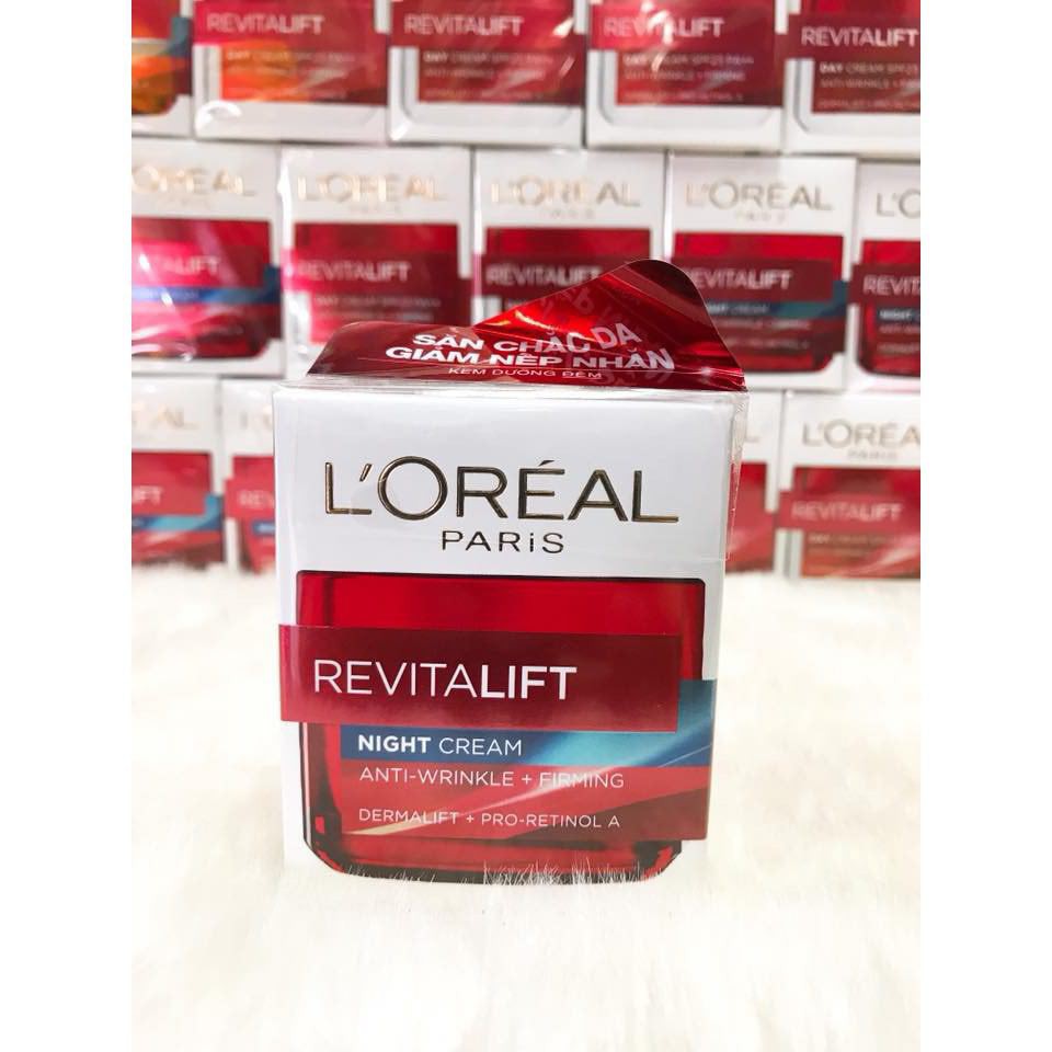 Kem Dưỡng Da Loreal Revitalift Giảm Mờ Nếp Nhăn Ngày Đêm, 50 ml