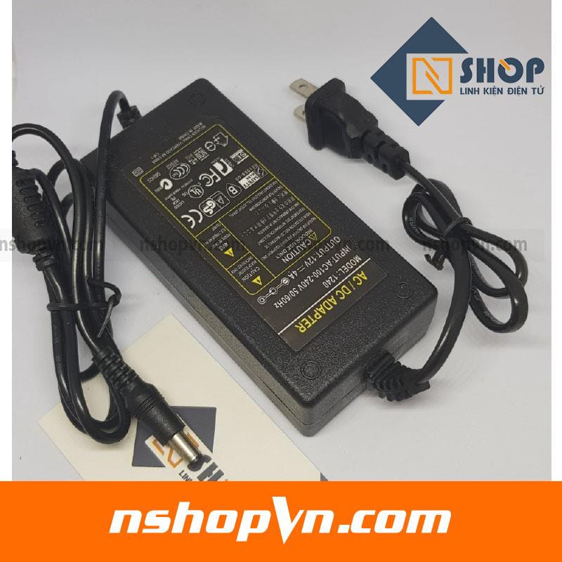 Nguồn adapter 12V 4A chuyển đổi điện áp 220VAC sang điện áp 12VDC dùng cho nguồn nuôi các thiết bị, led, động cơ DC