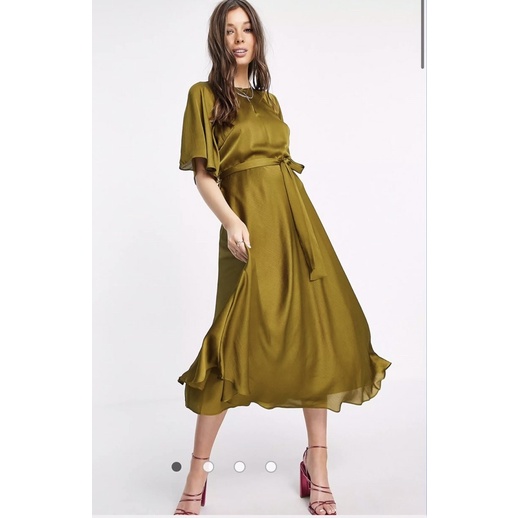 Đầm Ted baker xuất dư vải lụa 2 da rất đẹp
