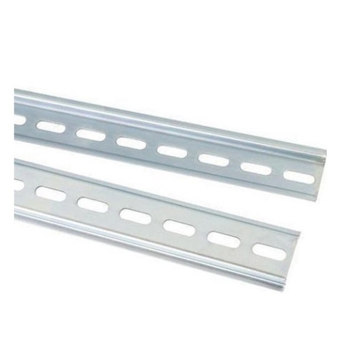 Thanh ray nhôm - Thanh ray cài Aptomat dài 1m