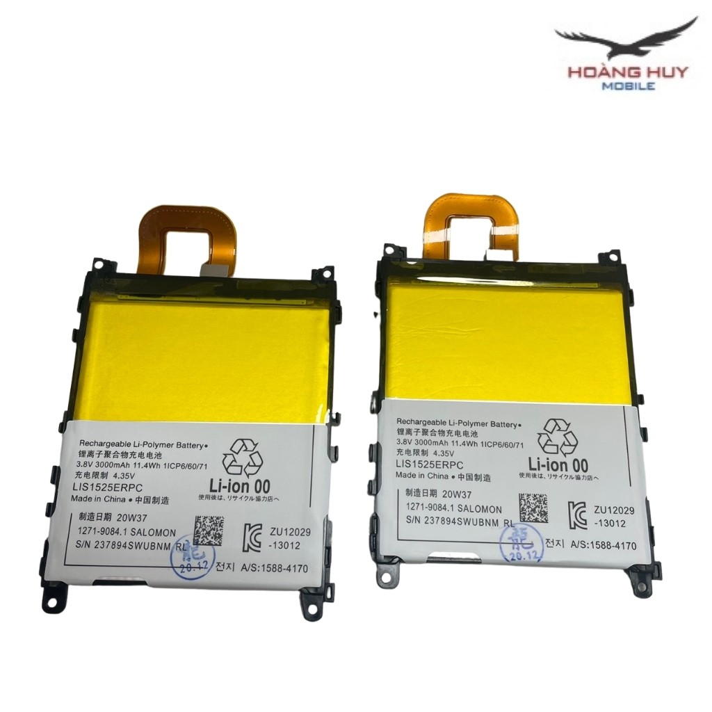 Pin Sony Z1,LIS1525ERPC Dung Lượng 3000mAh Hàng Zin Nhập Khẩu Bảo Hành 6 Tháng 1 Đổi 1