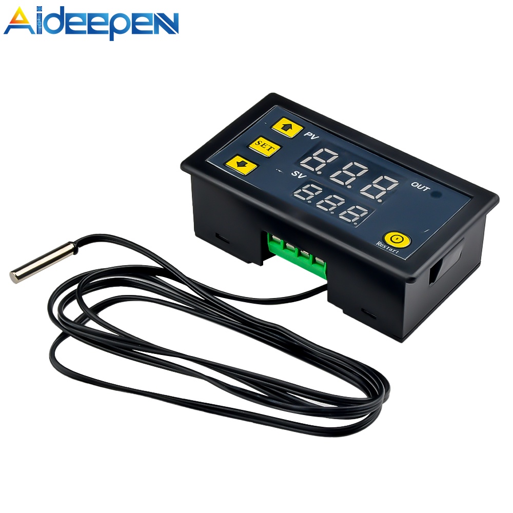 Bộ điều khiển nhiệt độ kỹ thuật số AIDEEPEN W3230 DC12V / 24V AC110V-220V cao cấp