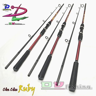 Cần câu cá 2 khúc rỗng RUBY 2m7 - 3m Bạo lực.