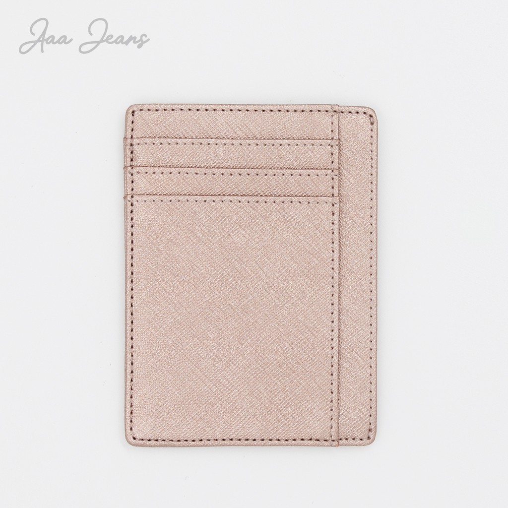 Ví Đựng Card Cao Cấp Da Thật Saffiano Aaa Jeans