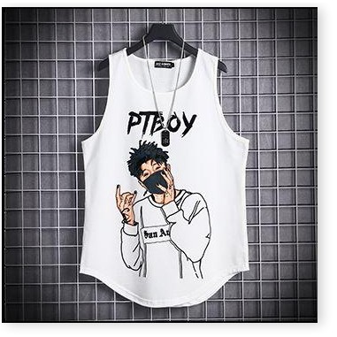 Áo ba lỗ nam in hình trẻ trung Hot mùa hè , chất thun co dãn mát mẻ phong cách áo 3 lỗ bóng rổ , 2 màu trắng và đen Phân