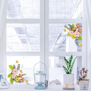 Decal Dán Tủ Lạnh Hình Bông Hoa