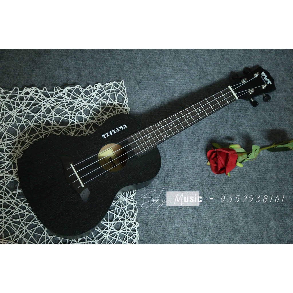 Đàn Ukulele Concert BWS 23inch Gỗ Mahogany Cao Cấp (Tặng kèm Full Phụ Kiện)