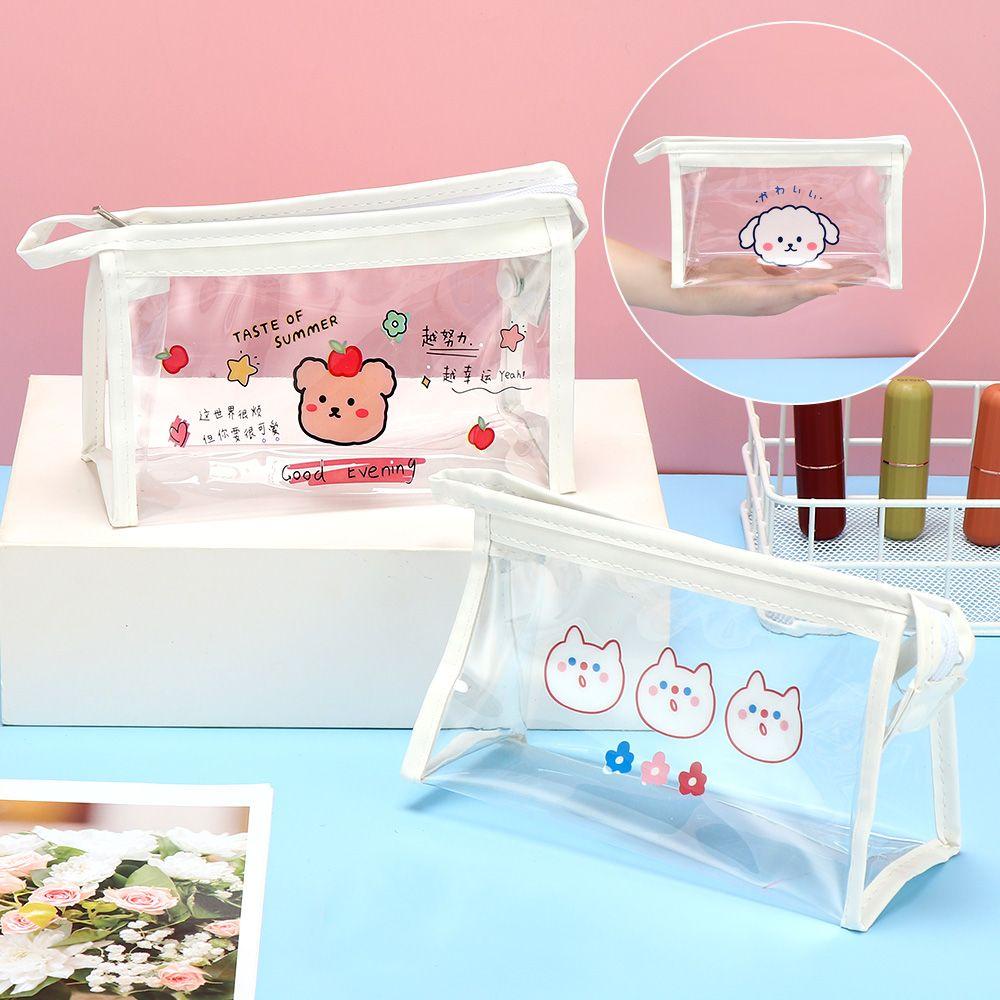 Túi Đựng Bút Trong Suốt Họa Tiết Hoạt Hình Dễ Thương 1 #