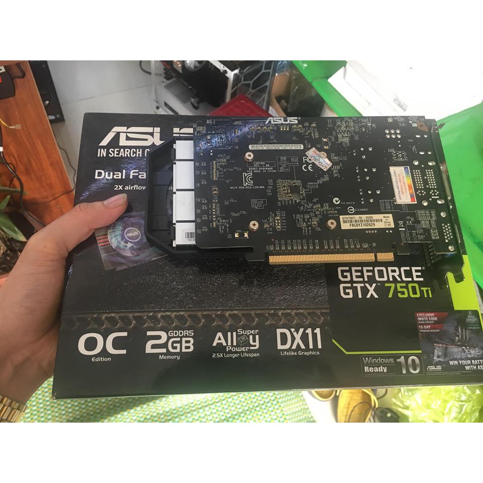 ASUS GTX750TI-OC -2GD5 BH tem VietSon cuối 2019