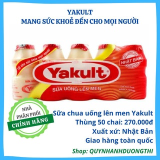 Sữa YAKULT Thùng 10 Lốc 50 Chai 65ML.