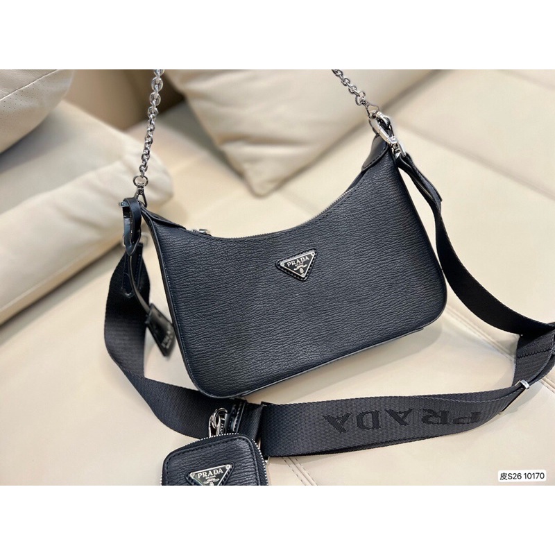 Túi đeo chéo PRADA- da thật cao cấp chuẩn Au nhập khẩu new fullbox