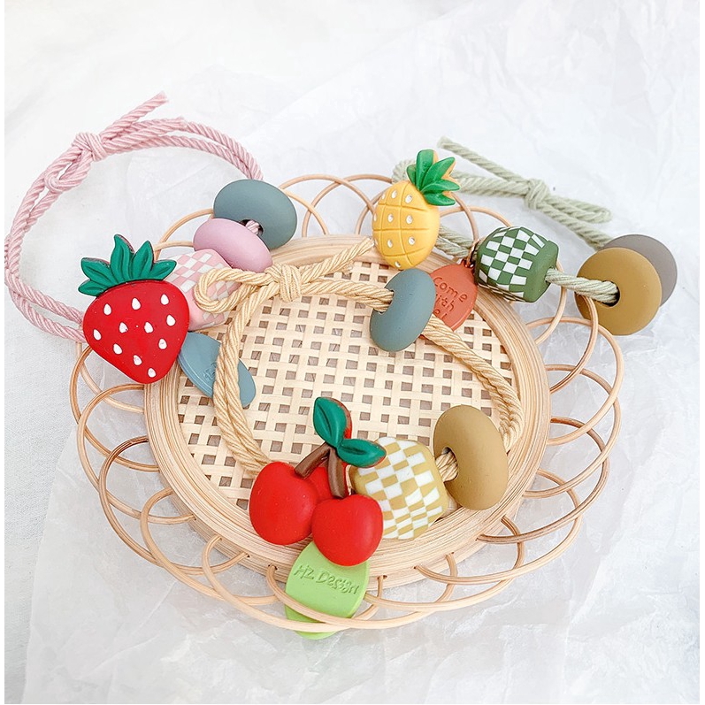 Thun Buộc Tóc Hình Trái Cây Xinh Xắn Dành Cho Nữ