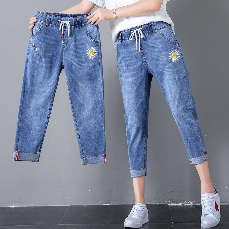 Quần Jeans Nữ Lưng Cao Phong Cách Hàn Quốc Thời Trang