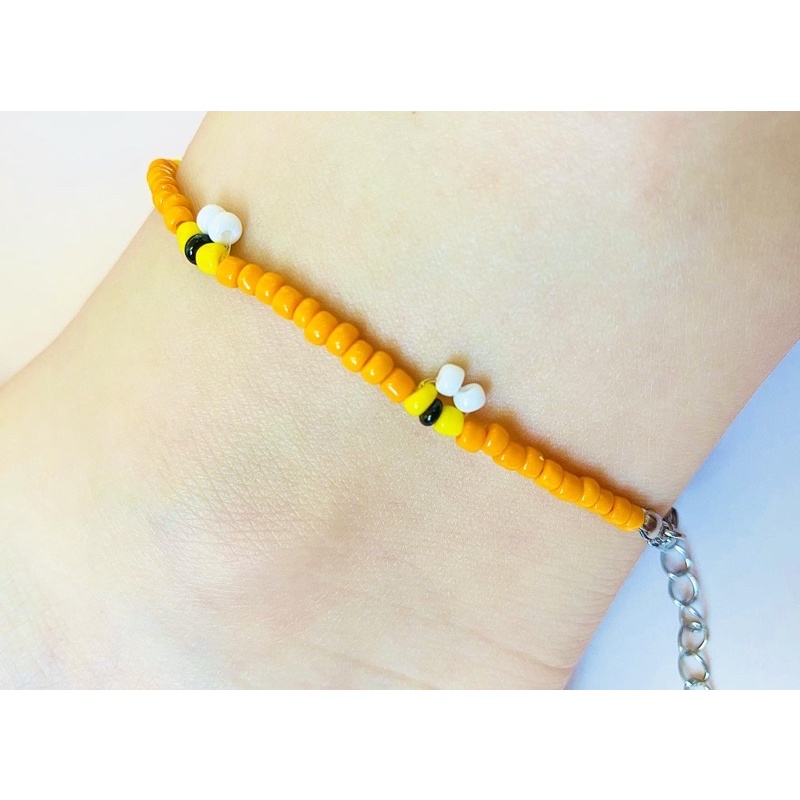 Vòng chân handmade LILI BEE BEE ANKLET - LILI’S SUMMER BEADS