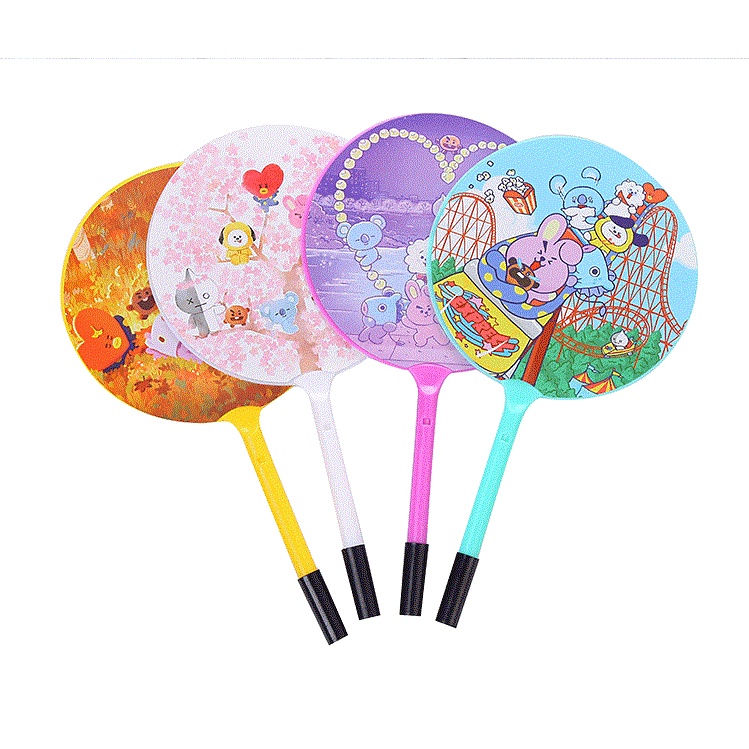 Bút Bi Mực Gel Ngòi 0.5mm Hình Hoạt Hình BTS BT21 Cho Tiệc Cưới