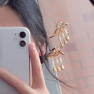 Trâm cài tóc cổ trang phong cách đơn giản chuỗi hạt dùng búi vấn tóc hằng ngày cosplay NL0762