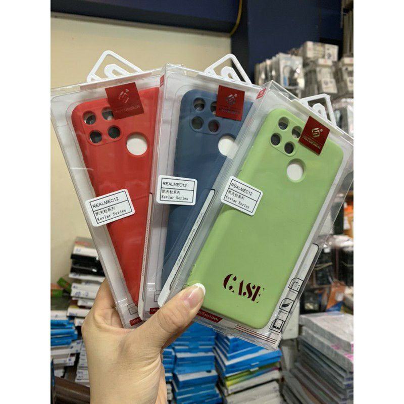 Ốp lưng dẻo màu Oppo Redmi C11, Realme C12, Realme C15 Hiệu KT Desing lót nỉ chống bám bẩn