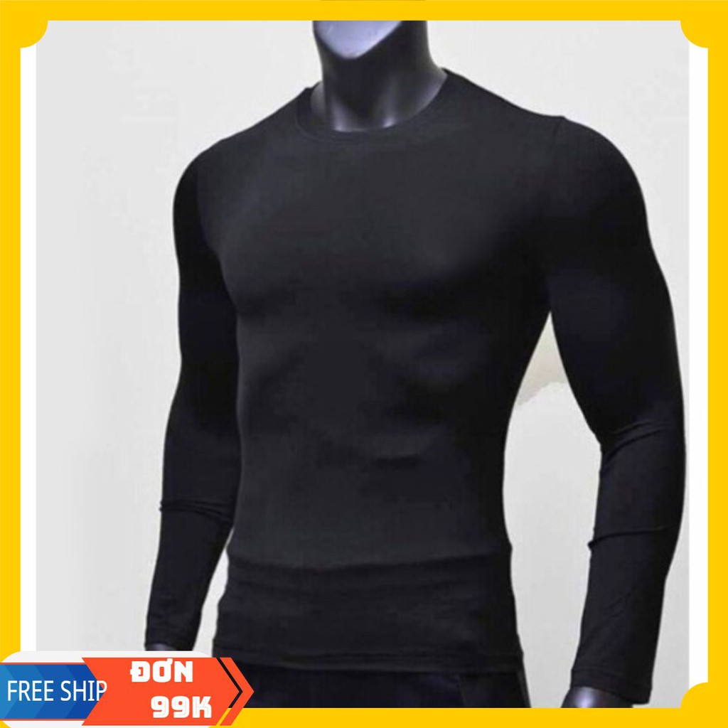 FREE SHIP Rẻ vô địch Áo thun nam, bóng đá ,áo giữ nhiệt nam dài tay, tập gym body . siêu hot