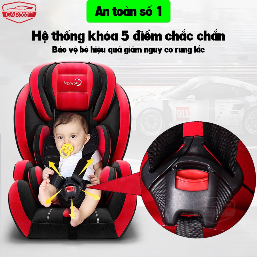 Ghế ngồi an toàn trên ô tô cho bé CAR365 chuẩn ISOFIX góc độ điều chỉnh linh hoạt - Êm ái, thoải mái, an toàn - CAR47