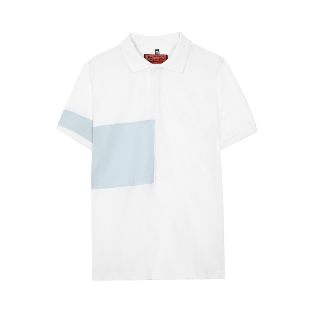 Áo Polo nam phối màu CHEMICAL 2103017 chất cotton cao cấp, dày dặn, chuẩn form - CUONG STORE