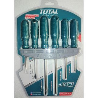 Bộ tuốc nơ vít dẹp và bake 6 chi tiết total thtdc250601