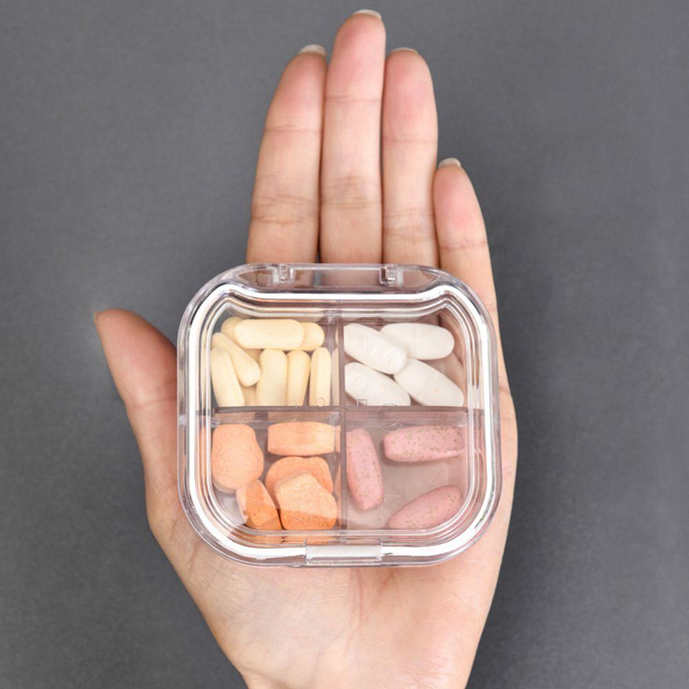 Hộp Đựng Thuốc Viên 4 / 6 Ngăn Tiện Lợi