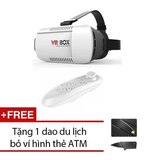 Kính thực tế ảo VR Box , tay cầm chơi game + Tặng 1 dao DL vrg009077 - vrg007864