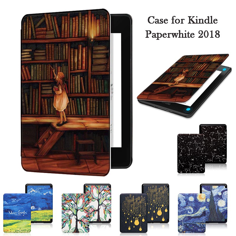 Ốp Bao Da Máy Tính Bảng Thông Minh Chế Độ Tắt / Mở Tự Động Cho Kindle Paperwhite 2018 Kindle Paperwhite 4 (10Th Gen-2018)