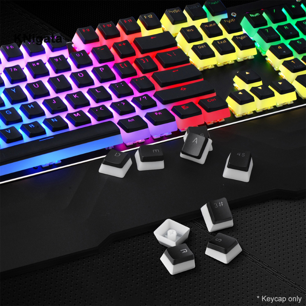 Set 108 Nút Bàn Phím Thay Thế Pbt Rgb Có Đèn Nền Cho Bàn Phím Cơ