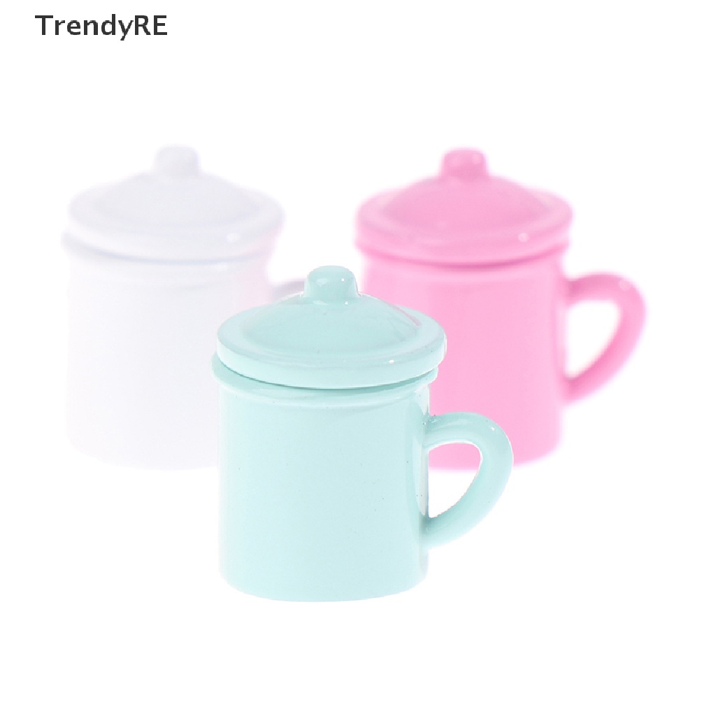 Trendy 1/12 Miniature retro cup / gargle cup Dollhouse Tableware for Dolls House Decor RE