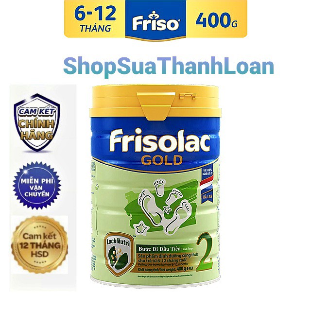 [HSD T12-2022] Sữa Bột Frisolac Gold 2 400g