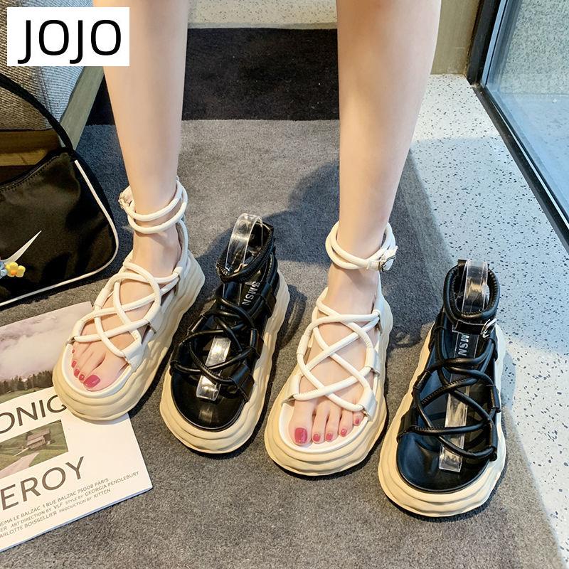Hàng Mới Về Giày Sandal Đế Mềm Quai Chéo Thời Trang Mùa Hè Hàn Quốc Cho Nữ