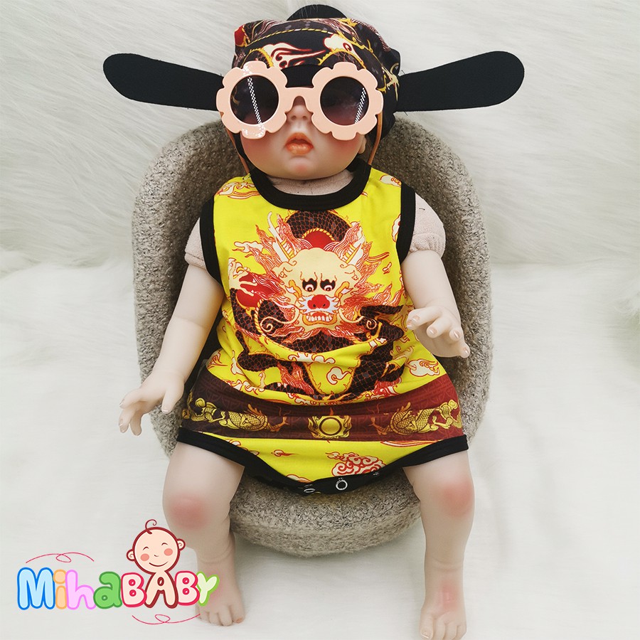 Bộ Bodysuit Tết Cho Bé Hình Vua Rồng Vàng - Mihababy - BDS_VUA