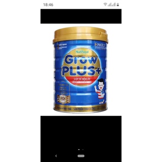 Sữa bột Nuti Grow plus xanh 900g