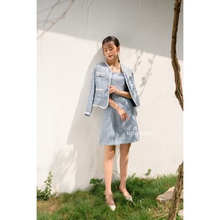 Tweed dạ xanh MIN DESIGN