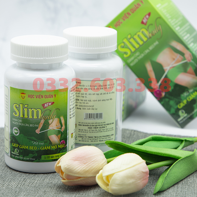 Giảm Cân Slim Body New - Học Viện Quân Y (Hộp 100 viên)