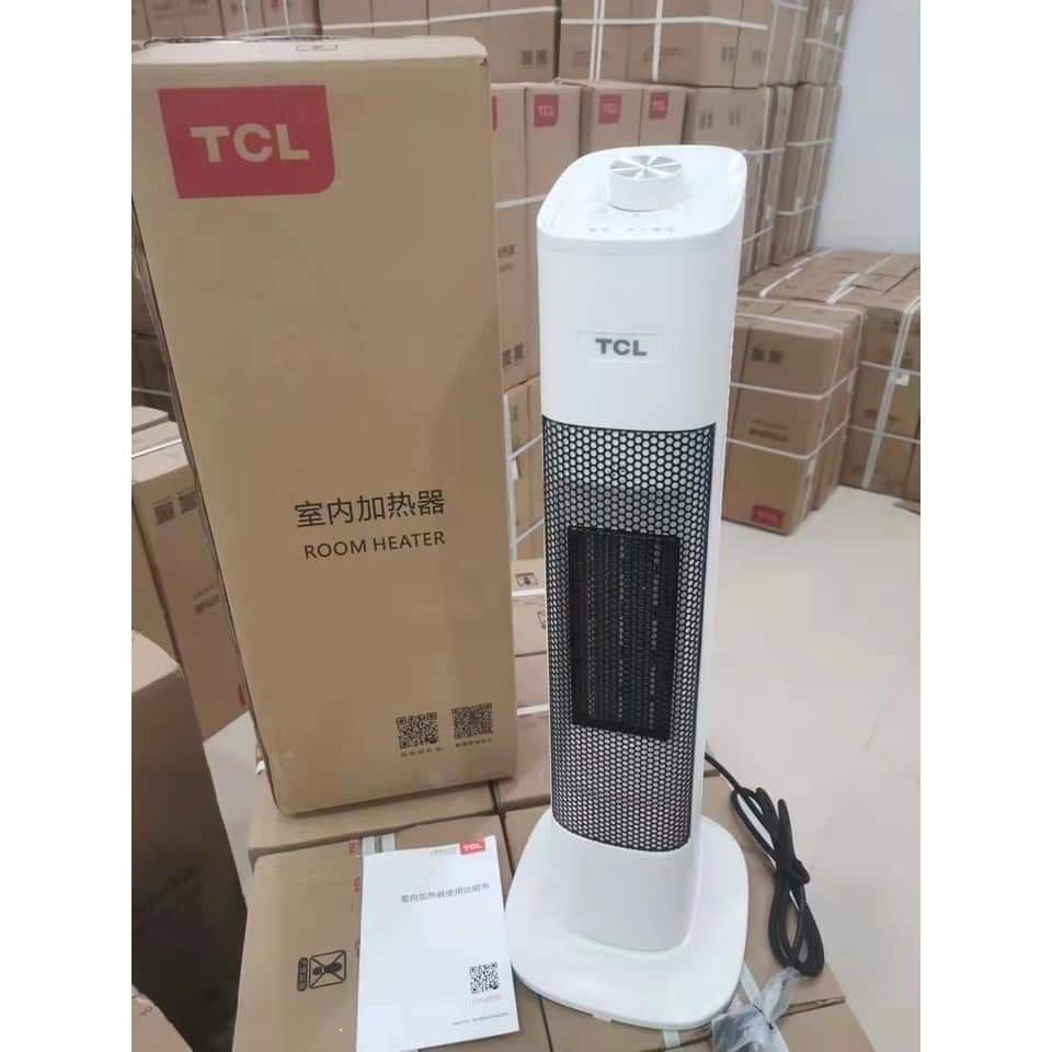 Máy sưởi đứng - Quạt sưởi đứng TCL, làm ấm nhanh, có thể xoay 120 độ- Hàng chính hãng Bảo hành 12 tháng