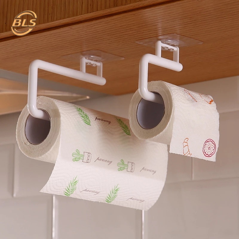 Giá đỡ cuộn khăn giấy bằng nhựa gắn tường đa năng tiện lợi cho nhà bếp