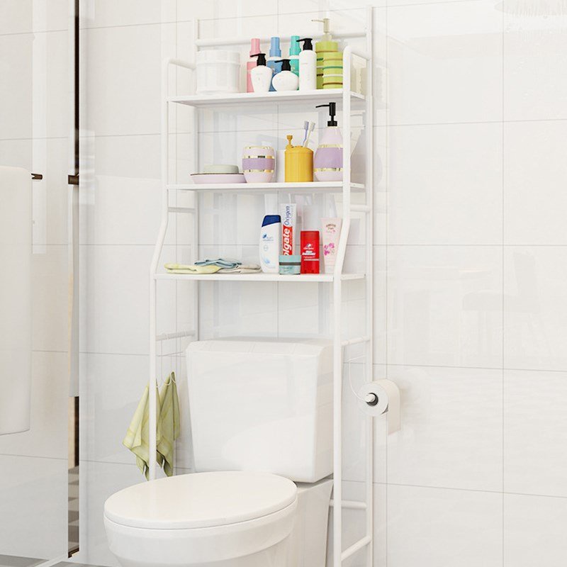Kệ Để Đồ Phòng Vệ Sinh Sau Toilet Thông Minh - Nội Thất Nhà Tắm - 3 Tầng Tiết Kiệm Không Gian - Bách Hóa Online