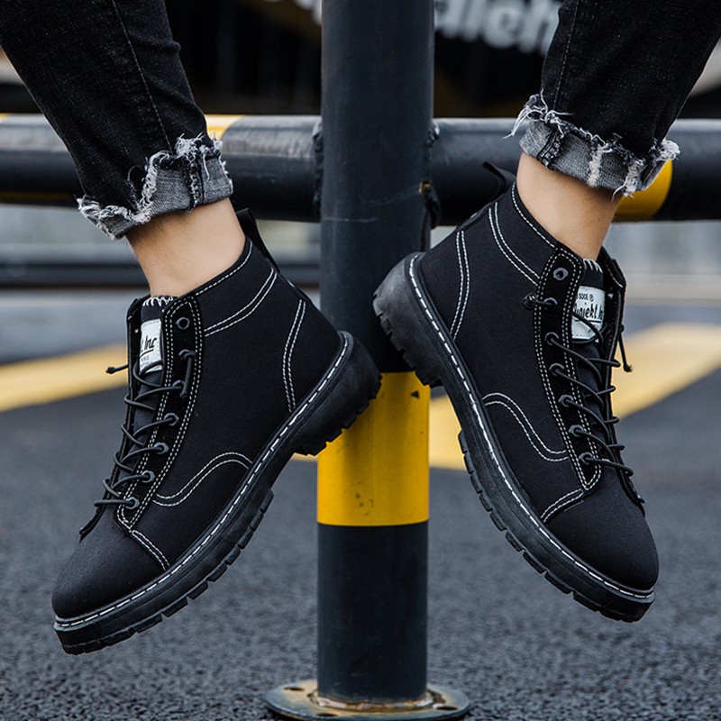 Giày Thể Thao Canvas Cổ Cao Dr. Martens Thời Trang Mùa Hè Phong Cách Anh Quốc Cho Nam 2021