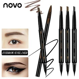 Chì kẻ mày + kẻ mắt novo 2in1