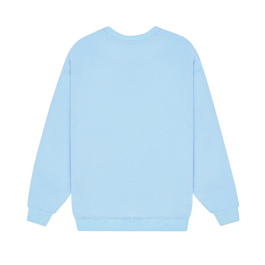 Áo Tay Dài Sweater Champion Chữ Thêu Màu Xanh Dương