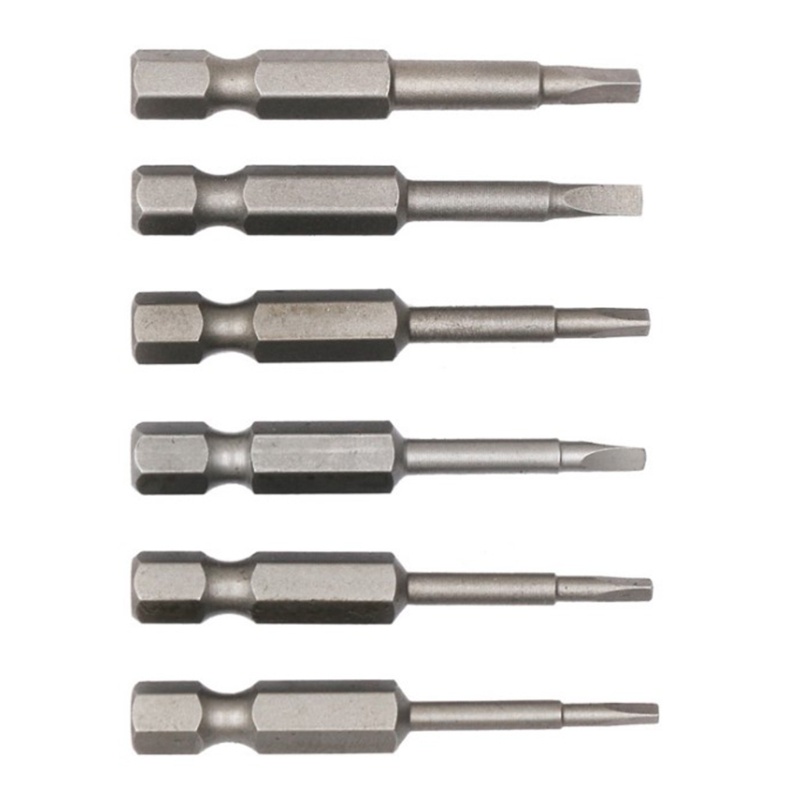 Bộ 6 Đầu Tua Vít Bằng Hợp Kim Thép S2 Chống Trượt Tiện Dụng