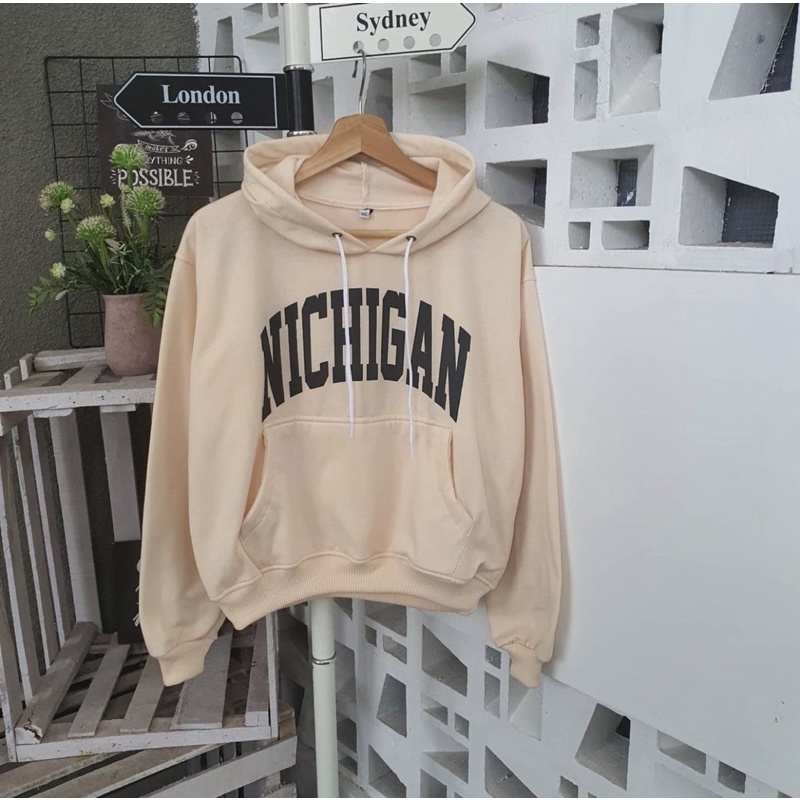 Áo Sweater Croptop Có Mũ Trùm Thời Trang Cho Nữ LD 130