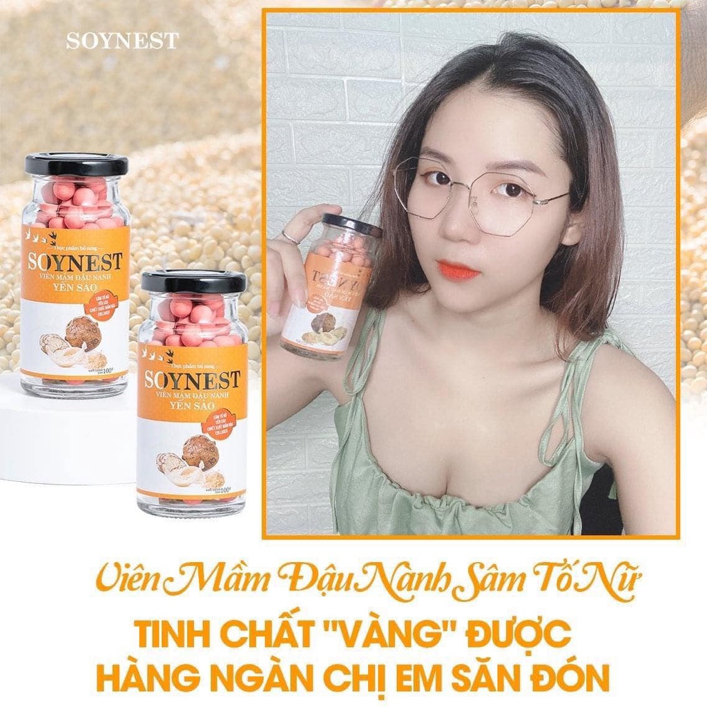 [CHÍNH HÃNG] Kẹo Mầm Yến Sào SOYNEST - Cân Bằng Nội Tiết Tố, Tăng Vòng 1 Siêu Nhanh 200gr | BigBuy360 - bigbuy360.vn